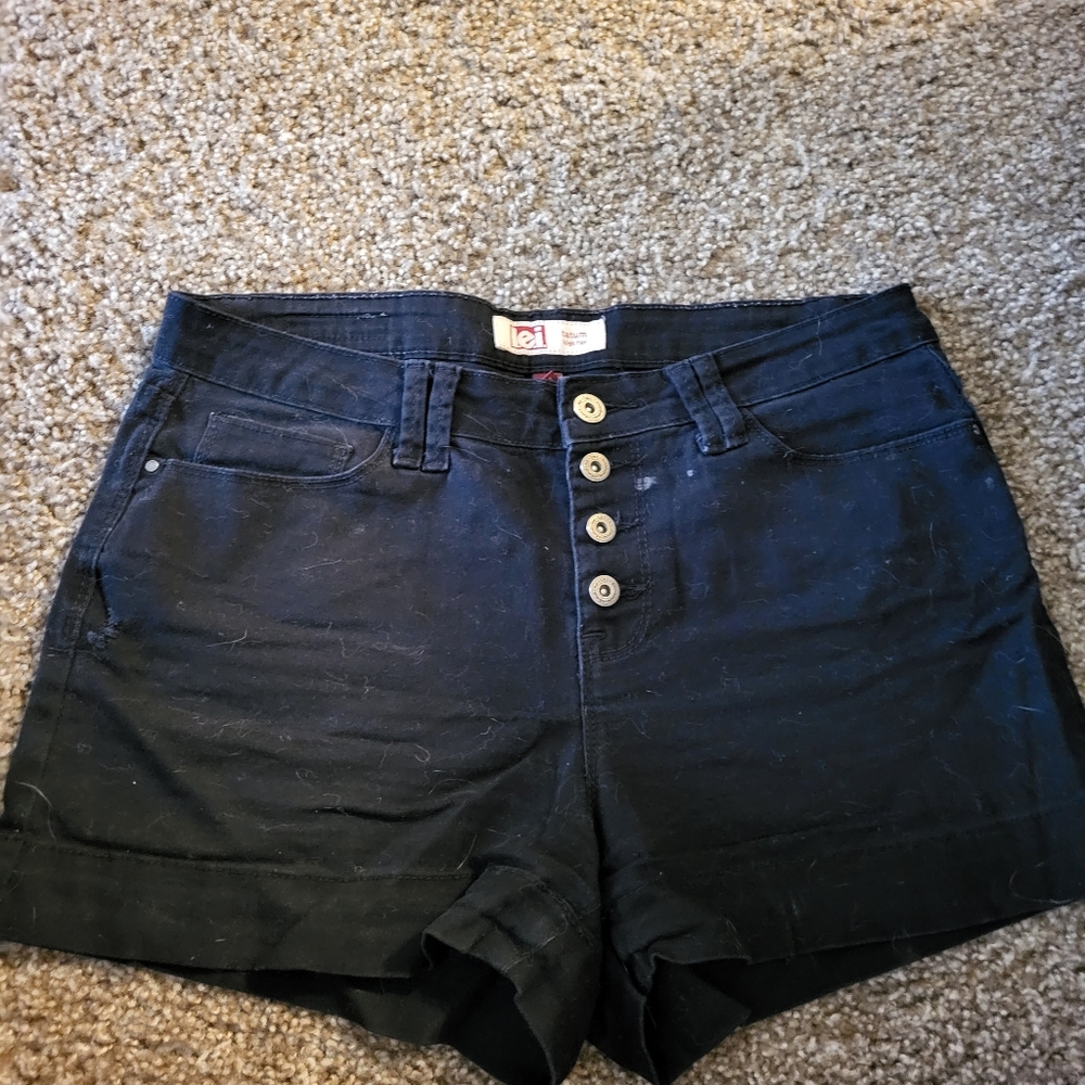 Lei brand Black size 9 high-waisted shorts